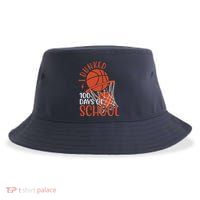 I Dunked 100 Days Of School Basketball Sustainable Bucket Hat