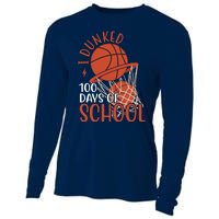 I Dunked 100 Days Of School Basketball Cooling Performance Long Sleeve Crew