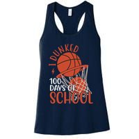 I Dunked 100 Days Of School Basketball Womens Tank Top