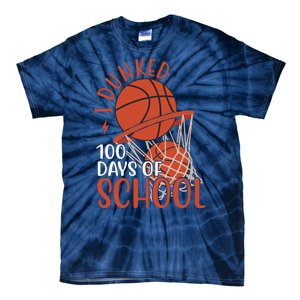 I Dunked 100 Days Of School Basketball Tie-Dye T-Shirt