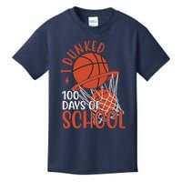 I Dunked 100 Days Of School Basketball Kids T-Shirt