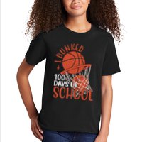 I Dunked 100 Days Of School Basketball Kids T-Shirt
