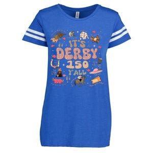 ItS Derby 150 Yall 150th Horse Racing Ky Derby Day Enza Ladies Jersey Football T-Shirt