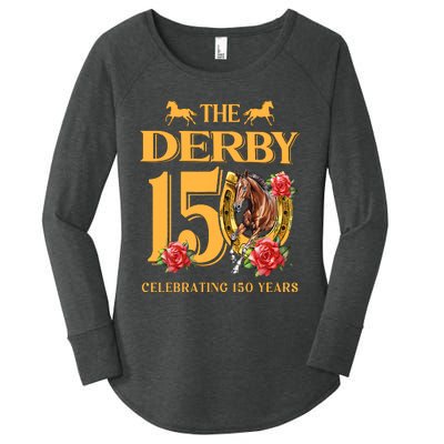 ItS Derby 150 Yall 150th Horse Racing Talk Derby To Me Women's Perfect Tri Tunic Long Sleeve Shirt