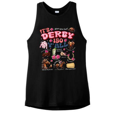 ItS Derby 150 YAll Ky Derby Day Ladies PosiCharge Tri-Blend Wicking Tank