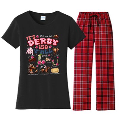 ItS Derby 150 YAll Ky Derby Day Women's Flannel Pajama Set