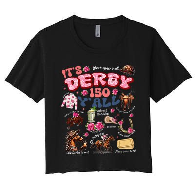 ItS Derby 150 YAll Ky Derby Day Women's Crop Top Tee