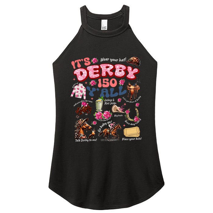 ItS Derby 150 YAll Ky Derby Day Women's Perfect Tri Rocker Tank