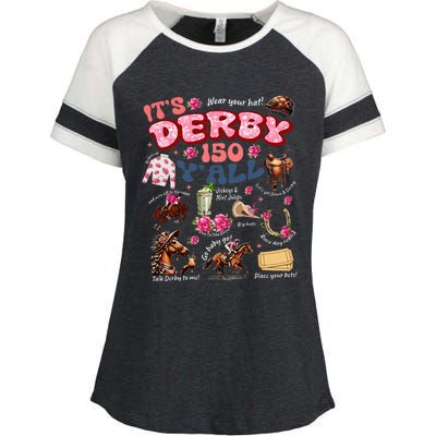 ItS Derby 150 YAll Ky Derby Day Enza Ladies Jersey Colorblock Tee