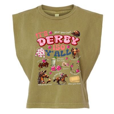 ItS Derby 150 YAll Ky Derby Day Garment-Dyed Women's Muscle Tee