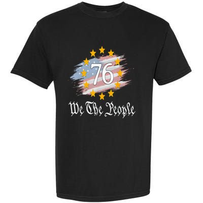 Independence Day 1776 4th Of July USA Flag Patriotic Garment-Dyed Heavyweight T-Shirt