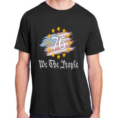 Independence Day 1776 4th Of July USA Flag Patriotic Adult ChromaSoft Performance T-Shirt