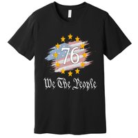 Independence Day 1776 4th Of July USA Flag Patriotic Premium T-Shirt