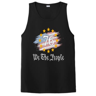 Independence Day 1776 4th Of July USA Flag Patriotic PosiCharge Competitor Tank