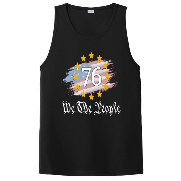 Independence Day 1776 4th Of July USA Flag Patriotic PosiCharge Competitor Tank