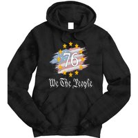 Independence Day 1776 4th Of July USA Flag Patriotic Tie Dye Hoodie