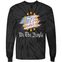 Independence Day 1776 4th Of July USA Flag Patriotic Tie-Dye Long Sleeve Shirt