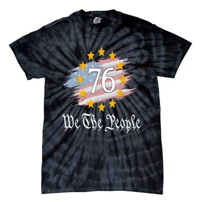 Independence Day 1776 4th Of July USA Flag Patriotic Tie-Dye T-Shirt