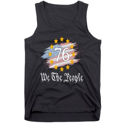 Independence Day 1776 4th Of July USA Flag Patriotic Tank Top