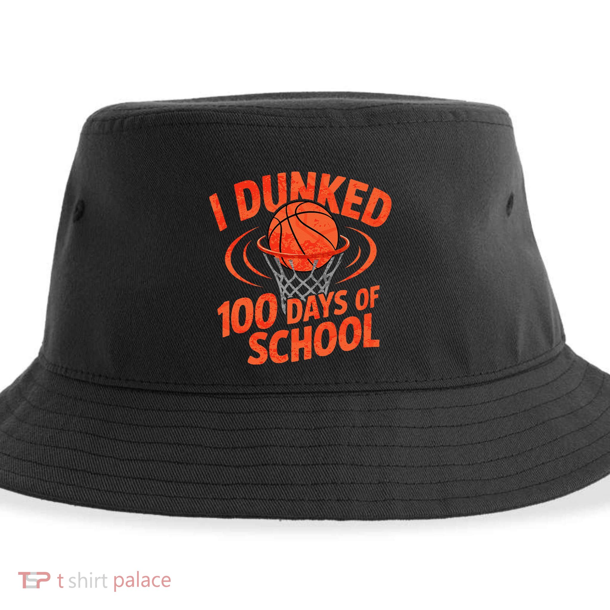 I Dunked 100 Days Of School Basketball Teacher Basketball Sustainable Bucket Hat