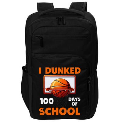 I Dunked 100 Days Of School Basketball 100th Day Impact Tech Backpack