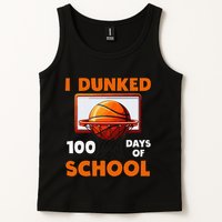 I Dunked 100 Days Of School Basketball 100th Day Tank Top