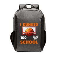 I Dunked 100 Days Of School Basketball 100th Day Vector Backpack