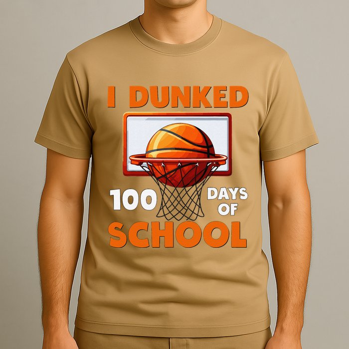 I Dunked 100 Days Of School Basketball 100th Day T-Shirt