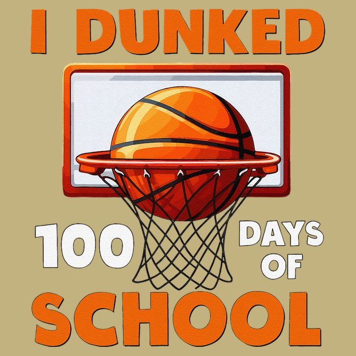 I Dunked 100 Days Of School Basketball 100th Day T-Shirt