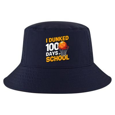 I Dunked 100 Days Of School Basketball 100th Day Cool Comfort Performance Bucket Hat