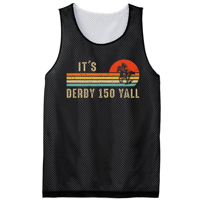 Its Derby 150 Yall Funny Horse Racing Lover Day Mesh Reversible Basketball Jersey Tank