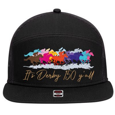 Its Derby 150 Yall 150th Horse Racing 7 Panel Mesh Trucker Snapback Hat