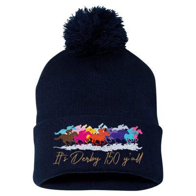 Its Derby 150 Yall 150th Horse Racing Pom Pom 12in Knit Beanie