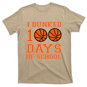 I Dunked 100 Days Of School Basketball 100th Day T-Shirt