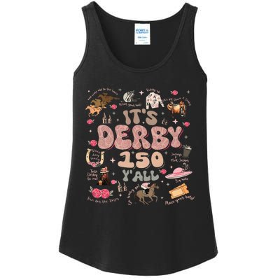 ItS Derby 150 Yall 150th Horse Racing Ky Derby Day Ladies Essential Tank