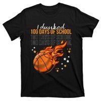 I Dunked 100 Days Of School Basketball 100th Day Of School T-Shirt