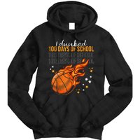 I Dunked 100 Days Of School Basketball 100th Day Of School Tie Dye Hoodie