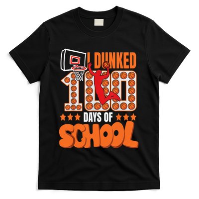 I Dunked 100 Days Of School Basketball 100th Day T-Shirt