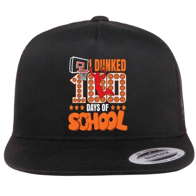 I Dunked 100 Days Of School Basketball 100th Day Flatbill Hat