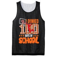 I Dunked 100 Days Of School Basketball 100th Day Mesh Reversible Basketball Jersey Tank