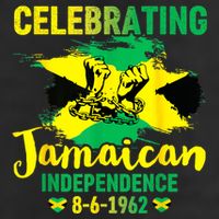 Independence Day 1962 Jamaican Flag 7 Panel Mesh Trucker Snapback Hat