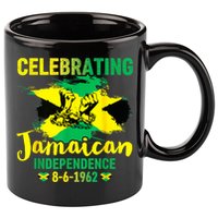 Independence Day 1962 Jamaican Flag 11oz C Handle Ceramic Mug