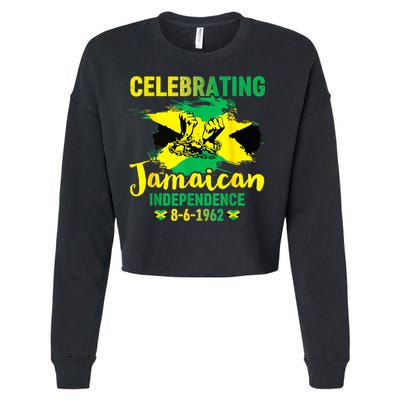 Independence Day 1962 Jamaican Flag Cropped Pullover Crew