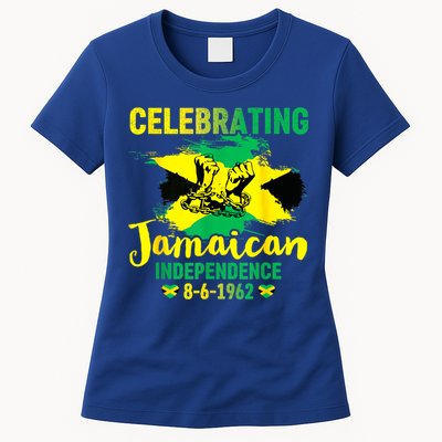Independence Day 1962 Jamaican Flag Womens T-Shirt