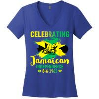 Independence Day 1962 Jamaican Flag Women's V-Neck T-Shirt