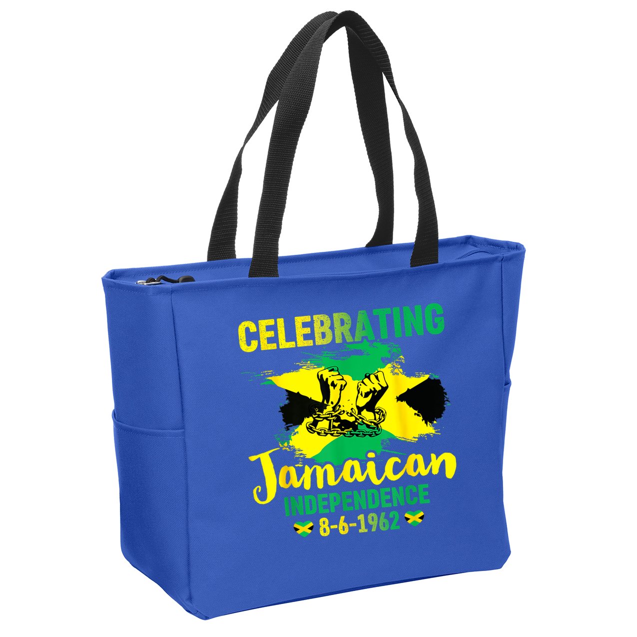 Independence Day 1962 Jamaican Flag Zip Tote Bag