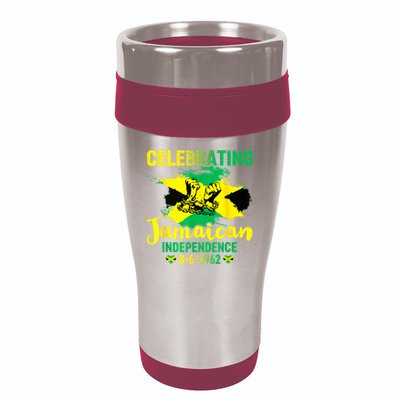Independence Day 1962 Jamaican Flag 16oz Travel Tumbler