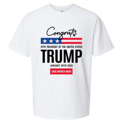 Inauguration Day 2025 Congrats Trump 2025 Sueded Cloud Jersey T-Shirt