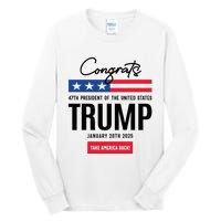 Inauguration Day 2025 Congrats Trump 2025 Tall Long Sleeve T-Shirt