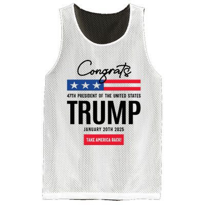 Inauguration Day 2025 Congrats Trump 2025 Mesh Reversible Basketball Jersey Tank